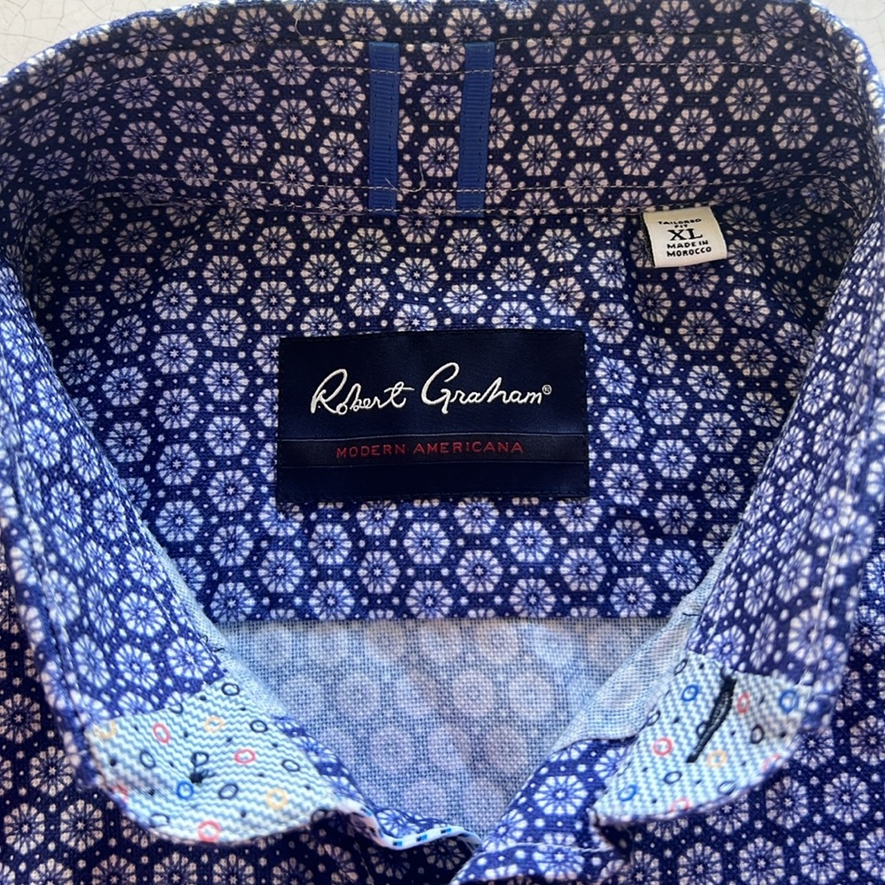 Robert Graham Men’s LS shirt XL - Picture 4 of 10
